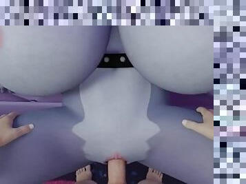 White Guy Fuck Pussy Roxanne Wolf with Big Boobs in a Missionary Position Cum Five Nights at Freddy