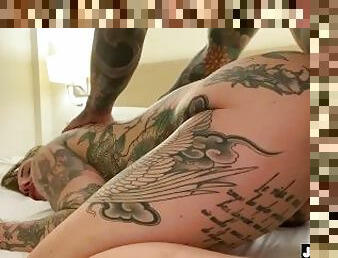 Tattoed Couple Filthy Bedtime