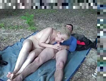 Outdoor sex for 85 years old mom