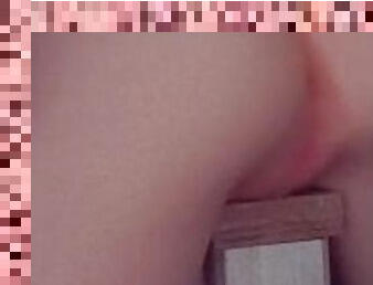 masturbation, fitta-pussy, amatör, milf, kåt, tight, ensam, vått, små-bröst