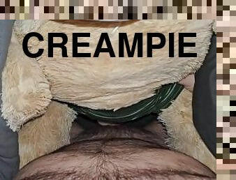 masturbieren, dilettant, babe, beule-schuss, immens-glied, spielzeug, schwer, creampie, beule, reiten