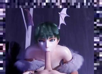 Morrigan Aensland Blowjob 3D Uncensored Hentai XXX