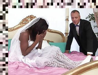 Black bride to be gets laid with her future hubby's horny dad