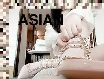 asia, payudara-besar, mastubasi, orgasme, stocking, kencing, vagina-pussy, muncrat, isteri, amatir