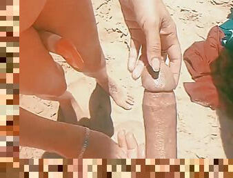 Nudist day on the beach