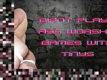 Macrophilia - giant plays ass worshipping games with tinys