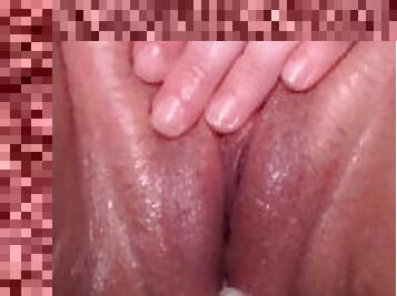 fet, hårig, masturbation, fitta-pussy, amatör, leksak, bbw, pov, ensam, close-up