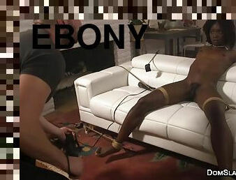 Ebony Social Media Superstar Bound And Fucked