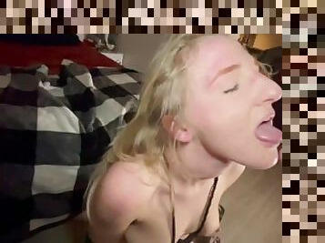 18 GF TIED UP BDSM FUCK TIGHT TEEN PUSSY AND FACIAL