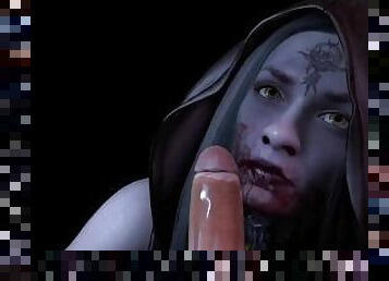 Bela Dimitrescu gives a Blowjob in POV  Resident Evil Village 3D Porn Parody