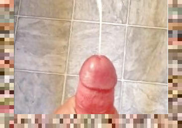 My POV dropping a big load of cum