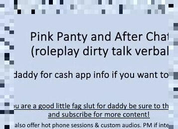 Pink Panty and Aftercare Chat (Roleplay Dirty Talk Verbal ASMR)