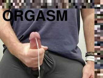 bad, orgasm, cumshot, sprut, perfekt, ensam, bollar, kuk