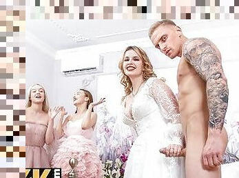 mariée, russe, babes, gangbang, pute, quatuor, mariage