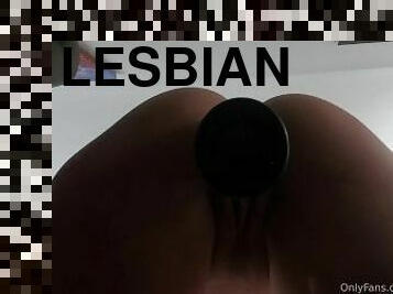 Lesbian with Big Ass Rides Dildo POV Style