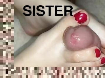 Foot Fetish My Hot 18 Teen Stepsister Make Me Cum Instant