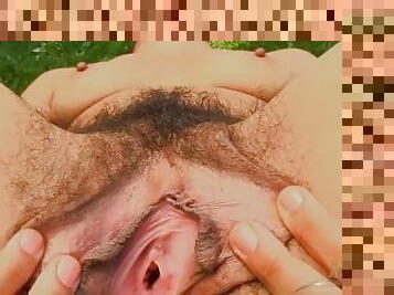 klitoris, ekstremni, kosati, masturbacija, dojke, pička-pussy, crnci, prstima, slatko, noge