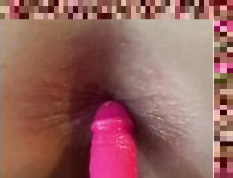 culo, amateur, anal, babes, juguete, pareja, divertido, consolador, inserción