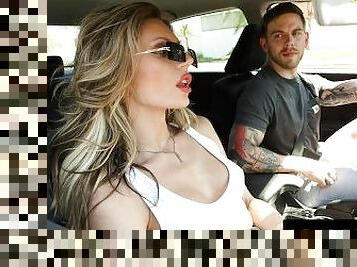 Trans Beauty Hitchhiker Rides Massive Cock Driver - Jade Venus - GenderXFilms