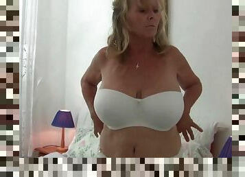 mormor, masturbation, amatör, gamling, milf, bbw, mor