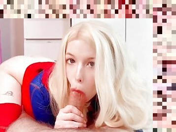 FUCKED MY GIRLFRIEND IN HER SUPERGIRL COSPLAY POV BLOWJOB & FOOTJOB CUM ON FACE TRAILER