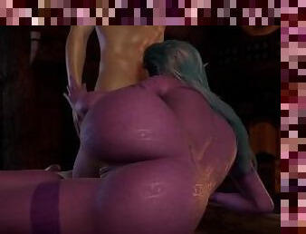 A Night Elf in Skyrim HandJob and Blowjob  Skyrim 3D Porn Parody