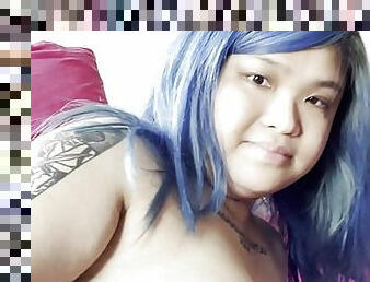 asiatisk, storatuttar, hårig, bröstvårtor, fitta-pussy, tonåring, bbw, knubbig, tight, tatuering