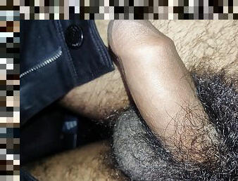 Small black hairy cock