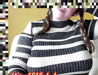 Wednesday Addams roleplay big boobs cosplay daddys girl webcam recorded March 20th