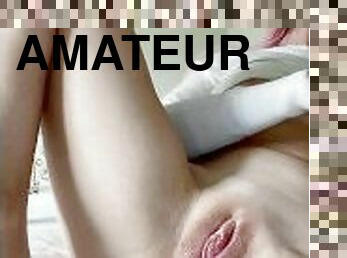 masturbation, chatte-pussy, amateur, milf, gode, solo, petits-seins