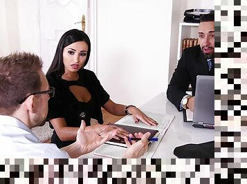 Business Seduced by Horny Milf Alyssia Kent For Hardcore DP Threesome GP063 - PornWorld