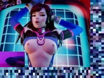 Let's Play D.Va Fap Hero! Teen Femboi's first lewd fapin to his favourite Overwatch girl!