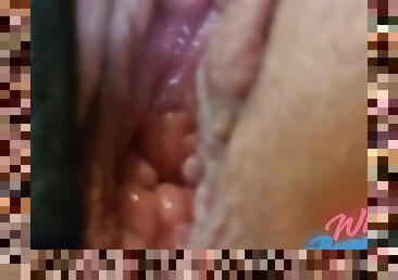 Amateur fingering close up, squirt orgasm! Want to see me use the fuck machine?