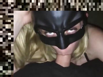 Batgirl Gets Facial After Getting Her Tight Pussy Fucked