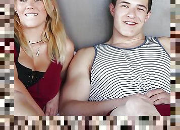 Thick Cock Italian Cock Fucks Big Titty Blonde Teen. WOW!