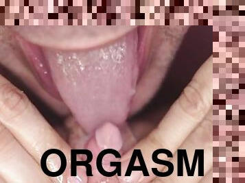 clito, énorme, orgasme, chatte-pussy, sucer