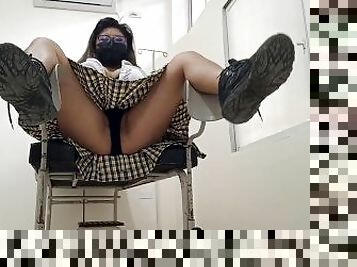 pelancapan, pelajar, doktor, lesbian, casting, hospital, kaki-legs