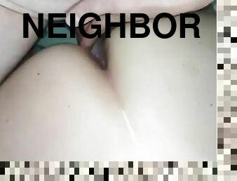 Neighbor fucked in the ass in the doggystyle pose