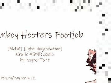 Femboy Hooters Footjob  [yaoi asmr] [m4m] Erotic ASMR Audio