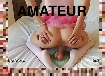 delgada, amateur, juguete, medias, rubia, webcam, a-solas, realidad