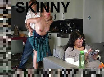 Skinny teen sneaky sex hot video