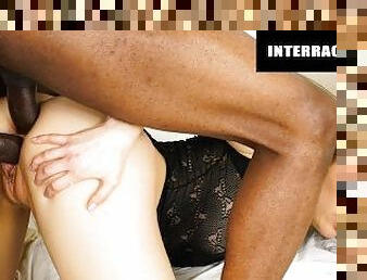 anal, chupanços, interracial, brinquedo, duplo, europeia, euro, penetração, áspero