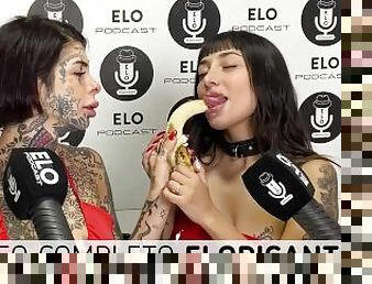 GLORIA NAHIR Y PAO DULZURA COMEN LA BANANA CON CREMA EN EL CUARTO PICANTE