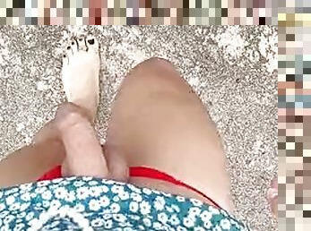 masturbation, en-plein-air, transsexuelle, amateur, solo