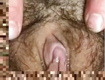 clitoris-bagian-atas-vagina-paling-sensitif, berambut, mastubasi, orgasme, vagina-pussy, amatir, remaja, pijat, permainan-jari, sperma