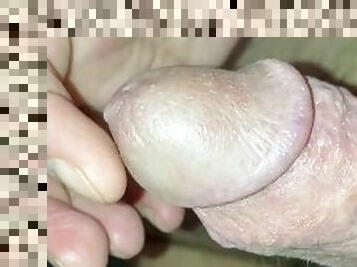 A little precum as I edge and try not to cum (part 2)