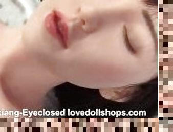 eyes closed asian sex doll preview
