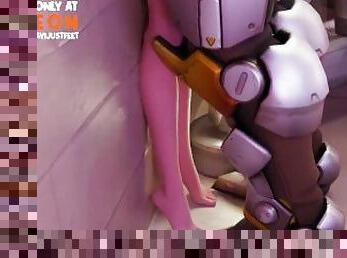 Ashe Tickle and Lickled by Brigitte Overwatch Tickling