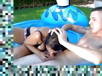 HOT HOLIDAYS FOR COUPLE_Scene 02 Spanish girl fucks with friend in inflatable pool