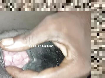 Horny Indian Wife Rubbing Her Wet Hairy Hungry Pussy & Make Multiple Orgasam